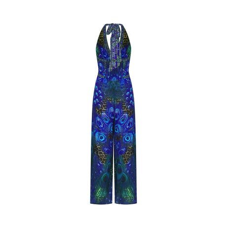 Felicia silk halterneck jumpsuit