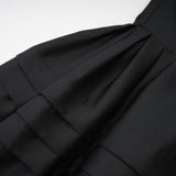 Felisara black bowknot midi dress