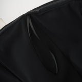 Felisara black bowknot midi dress