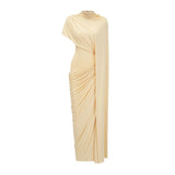 Fenella Asymmetrical Draped Cape  Dress Matching Set