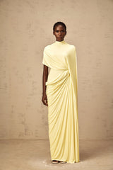 Fenella Asymmetrical Draped Cape  Dress Matching Set