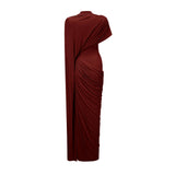 Fenella Asymmetrical Draped Cape  Dress Matching Set