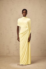 Fenella Asymmetrical Draped Cape  Dress Matching Set
