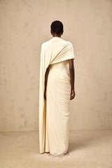 Fenella Asymmetrical Draped Cape  Dress Matching Set
