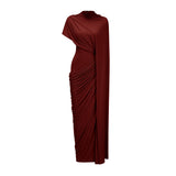Fenella Asymmetrical Draped Cape  Dress Matching Set