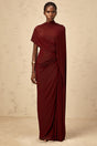 Fenella Asymmetrical Draped Cape  Dress Matching Set
