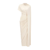 Fenella Asymmetrical Draped Cape  Dress Matching Set