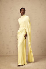 Fenella Asymmetrical Draped Cape  Dress Matching Set