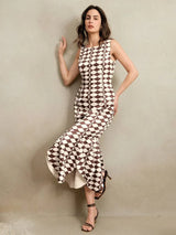 Festival Elegant Casual Vacation Old Money Style New DualColor Checkered Satin Fabric Dress