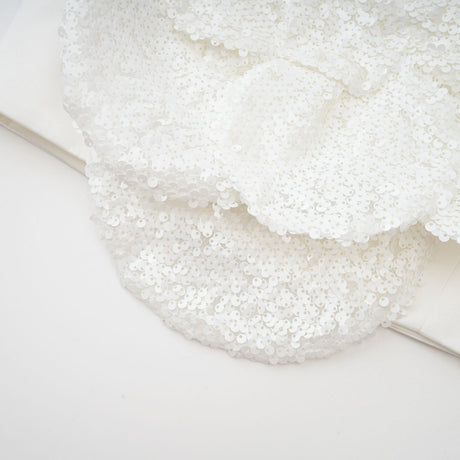 Fiona Floral Top - Off - the - Shoulder Design - Sequin Embellishments - Faux - Flower Detailing - Cropped Length