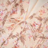 Fiona Mini Dress Yellow Floral Print Pleated