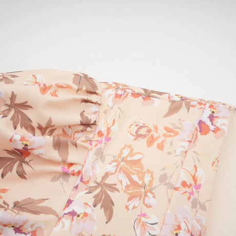 Fiona Mini Dress Yellow Floral Print Pleated