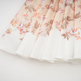 Fiona Mini Dress Yellow Floral Print Pleated