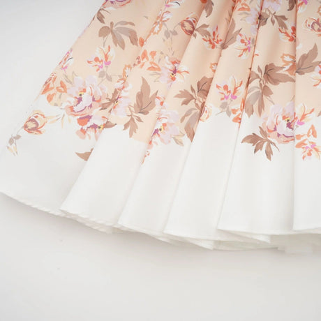 Fiona Mini Dress Yellow Floral Print Pleated