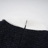 Fiona Navy Blue Embellished Tweed Mini Dress