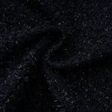Fiona Navy Blue Embellished Tweed Mini Dress