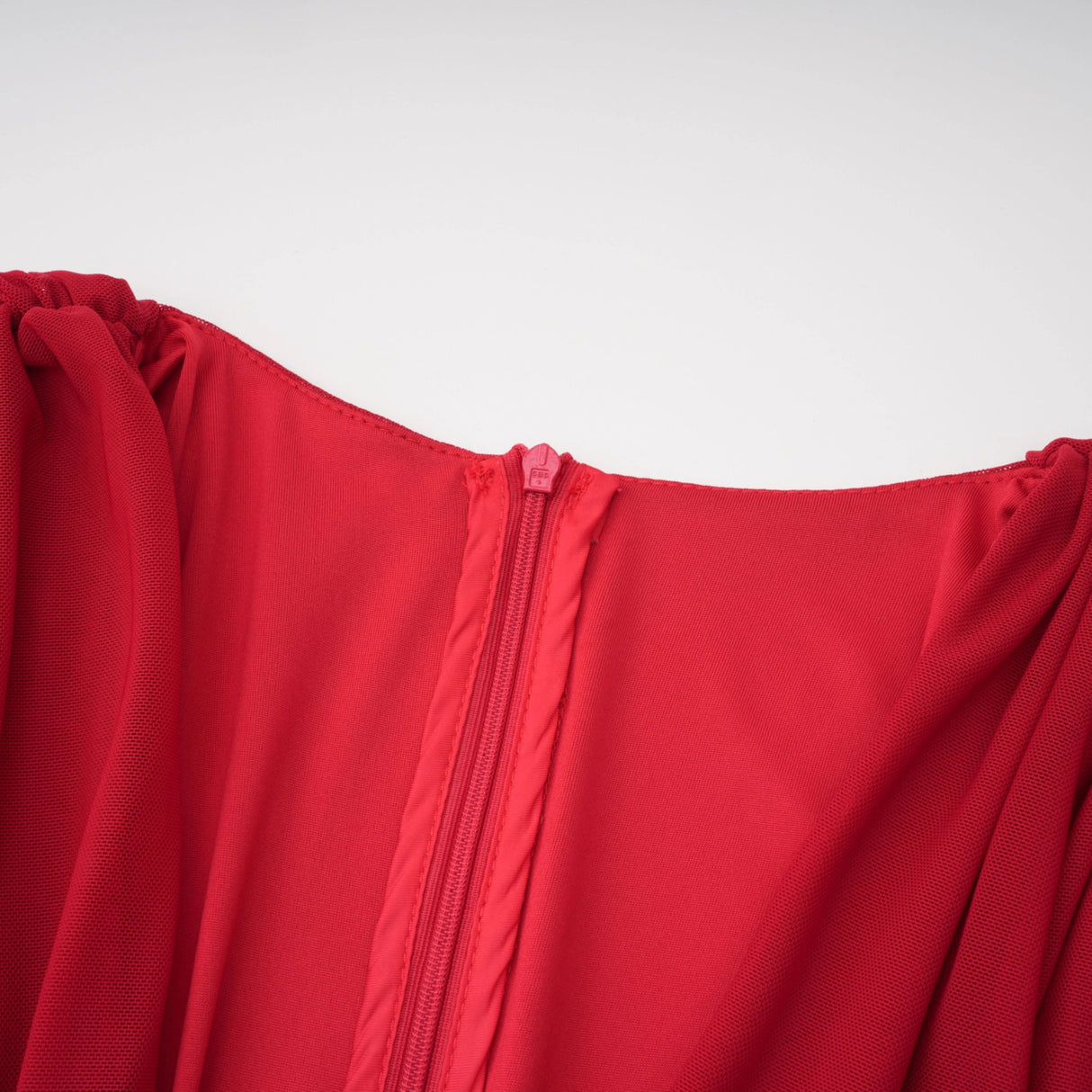 Fíona Red Asymmetrical Draped Maxi Gown