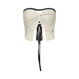 Fiona Top & Skirt Set - Off Shoulder - Stretch Knit - Cropped Top - Midi Length - Rear Tie - Side Zip