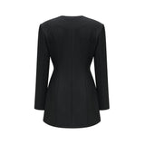Fionnghuala black crystal mini dress