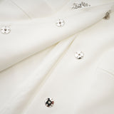 Fionnghuala white crystal mini dress