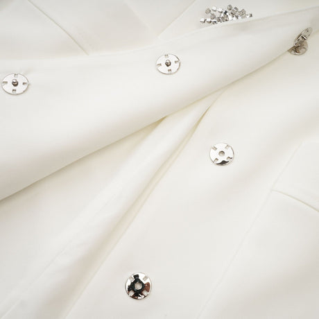 Fionnghuala white crystal mini dress