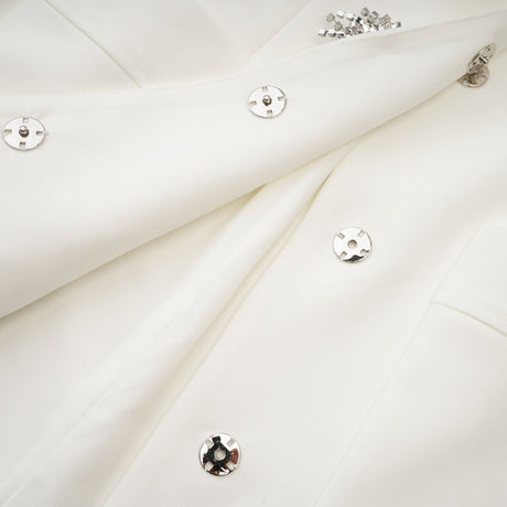 Fionnghuala white crystal mini dress