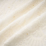 Fiorina Midi Dress - Faux - Pearl Embellishment - Cut - Out Design - Lace Trim - Flounce Hem - A - Line Fit