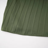 Firoozeh Emerald Green One Shoulder Pleated Maxi Dress