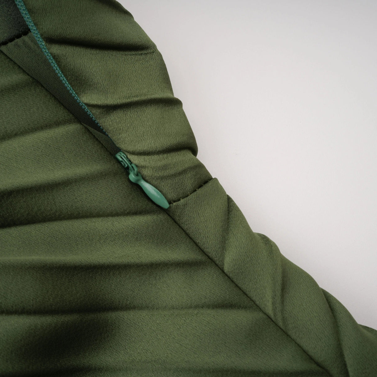 Firoozeh Emerald Green One Shoulder Pleated Maxi Dress