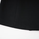 Fleur Black Blazer Mini Dress with Satin Panels