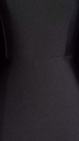 Flora Black Diamond Detail Maxi Dress