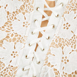 Florence floral embroidered midi dress