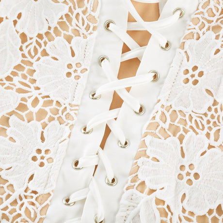 Florence floral embroidered midi dress