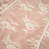 Fortuna Long Sleeved Dress - Lace Detailing - Square Neck - Mesh Design - Bustier Style