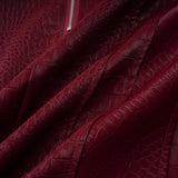 Frankie Red Leather Mini Dress with Decorative Buttons