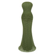 Franziska Green Embellished Corset Maxi Dress Without Gloves