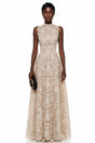 Franziska Neutrals Floral Embroidered Maxi Dress
