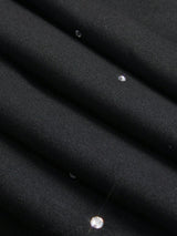 French Luxury DiamondStudded Elegant Waist ALine Dress Modest Clothes For Women SpringSummer