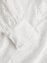 French Palace Style Hollow Crochet Embroidery Button Down Water Soluble Floral Waist Belt Fitted