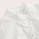 French Palace Style Hollow Crochet Embroidery Button Down Water Soluble Floral Waist Belt Fitted