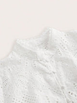 French Palace Style Hollow Crochet Embroidery Button Down Water Soluble Floral Waist Belt Fitted