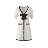 Clarissa Mini Dress With Bowknot Detailing