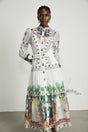 Gabi ruffled floralprint midi dress