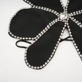 Gabrielle flower crystaltrim top
