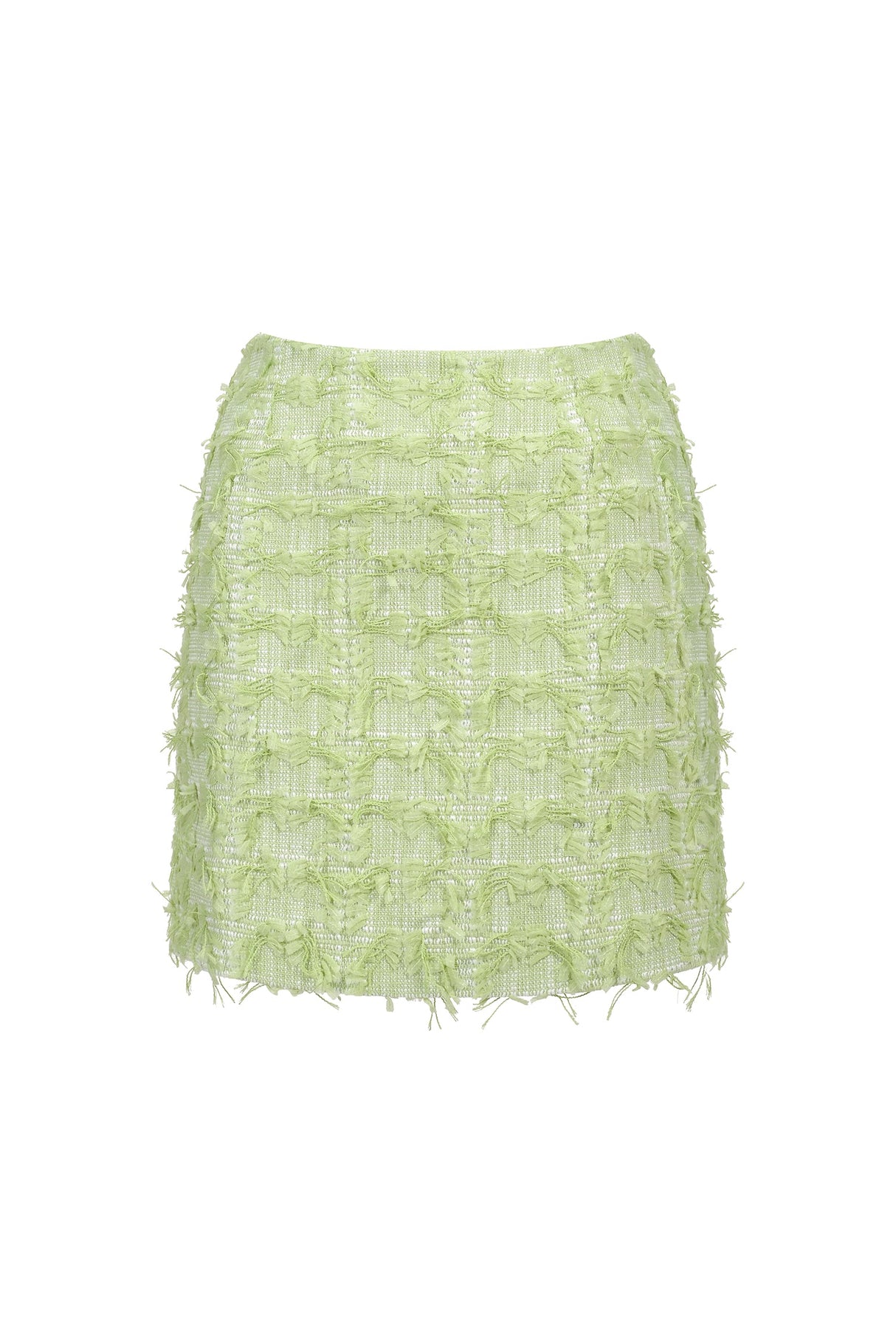 Gabrielle Green Two Piece Dress Set Cropped Top and Fitted Skirt