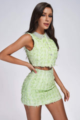 Gabrielle Green Two Piece Dress Set