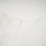 Gaëlle flaredsleeve pleated midi dress