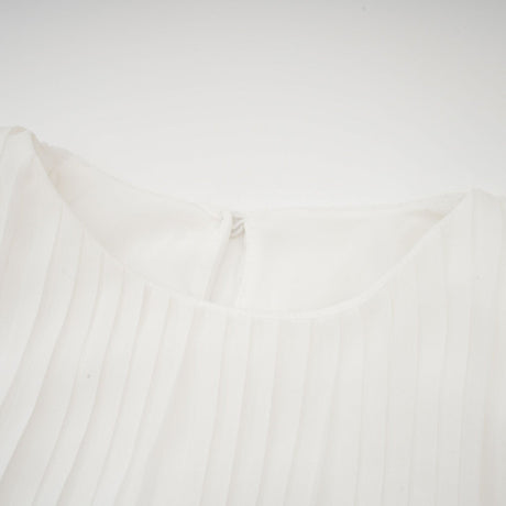 Gaëlle flaredsleeve pleated midi dress