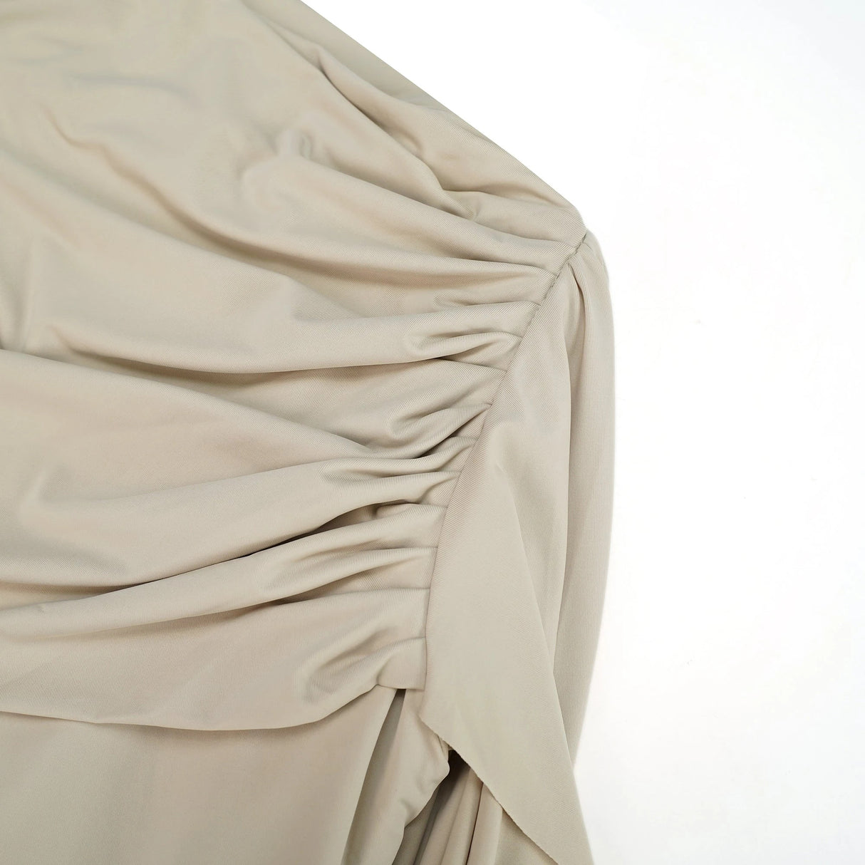 Gaëlle Neutrals Ribbondesign Draped Maxi Dress