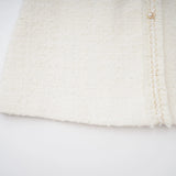 Gaëlle White Faux Pearl Tweed Mini Dress